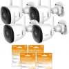 Zestaw 4 kamer IP Imou Bullet 2C 4MP IPC-F42P i 4 chmur Imou Protect