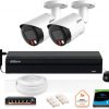 Zestaw monitoringu IP DAHUA 2x kamera IPC-HFW2849S-S-IL-0280B 8MPX
