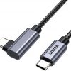 Unitek Kabel USB-C kątowy 90° PD100W 3m
