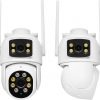 Kamera IP EasyCam obrotowa zewnętrzna dual WiFi 4MP (2MP + 2MP) 4x zoom Tuya EC-2x2PTZ8DL-N