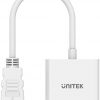 Unitek Adapter HDMI na VGA, FullHD 60Hz, biały