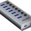 Unitek Hub USB A 3.0 7w1, 5Gbps z przełącznikami portów
