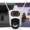 Kamera IP EasyCam obrotowa zewnętrzna dual WiFi 8MP (4MP+4MP) Tuya EC-4x4PTZ8L8IR