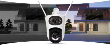 Kamera IP EasyCam obrotowa zewnętrzna dual WiFi 8MP (4MP+4MP) Tuya EC-4x4PTZ8L8IR