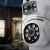Kamera IP EasyCam obrotowa zewnętrzna dual WiFi 4MP (2MP + 2MP) 4x zoom Tuya EC-2x2PTZ8DL-N